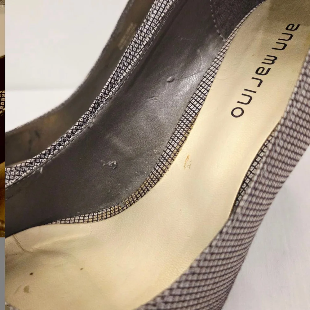 Ann Marino Tuxedo Bowtie Vintage Pumps Size 8.5